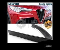 Cover Griglia per Alfa Romeo Stelvio Carbonio Nero