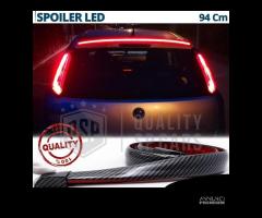 SPOILER LED Posteriore Universale in CARBONIO 94cm