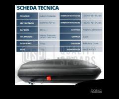 Baule TETTO + BARRE Portapacchi Per Saab 9-3 9-7X - 13