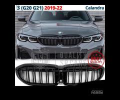 GRIGLIA Doppio Rene per BMW Serie 3 G20 G21 Nera