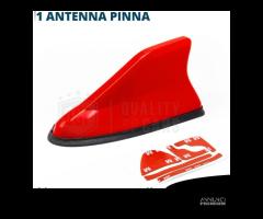 Antenna PINNA SQUALO Rossa con Gomma VERA Ricezion