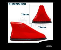 Antenna PINNA SQUALO Rossa con Gomma VERA Ricezion - 10