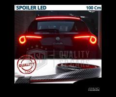 SPOILER LED Posteriore in CARBONIO Striscia 100Cm