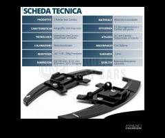 PALETTE Cambio Volante per VOLKSWAGEN Paddle Nere - 11