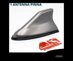 Antenna PINNA SQUALO Grigia con Gomma VERA Ricezio