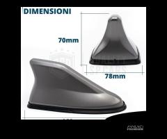 Antenna PINNA SQUALO Grigia con Gomma VERA Ricezio - 10