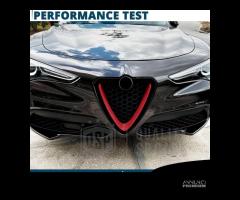 Cover Griglia per Alfa Romeo Stelvio Cornice Rossa - 11