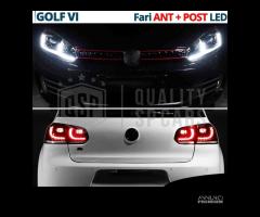 FARI + FANALI LED Per Golf 6 con FRECCE DINAMICHE