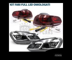 FARI + FANALI LED Per Golf 6 con FRECCE DINAMICHE