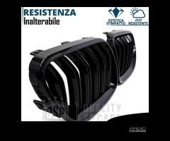 GRIGLIE Doppio Rene per BMW Serie 3 E92 E93 Nero L - 12