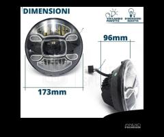 FARI LED 7'' Per SUZUKI JIMNY 4 6500K Bianco Puro - 11