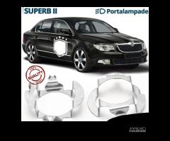 ADATTATORI montaggio KIT LED H7 per Skoda SUPERB 2