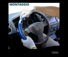 COPRIVOLANTE per SKODA Effetto FIBRA CARBONIO Blu - 6