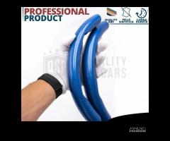 COPRIVOLANTE per SKODA Effetto FIBRA CARBONIO Blu - 7