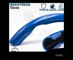 COPRIVOLANTE per SKODA Effetto FIBRA CARBONIO Blu - 8