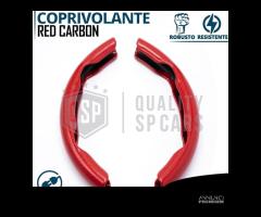 COPRIVOLANTE per MAZDA in FIBRA CARBONIO Rosso - 11