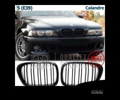 GRIGLIE Doppio Rene per BMW Serie 5 E39 Nero Lucid