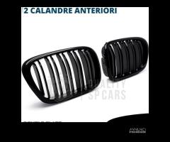 GRIGLIE Doppio Rene per BMW Serie 5 E39 Nero Lucid