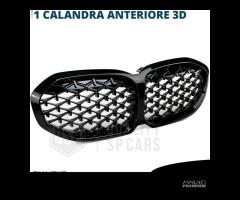 GRIGLIE Anteriore per BMW Serie 1 F40 Nera Diamond