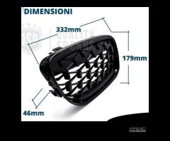 GRIGLIE per BMW Serie 3 E90 E91 Mascherine Diamond - 6