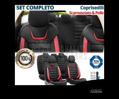 COPRISEDILI Ford Ecosport Scamosciato Pelle Rossa