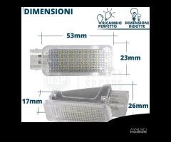 Luci LED Vano Piedi AUDI Q5 FY Luci Interne Bianca - 9