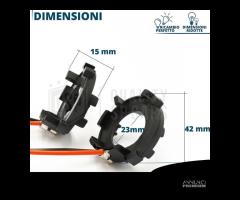 ADATTATORI per Vw SHARAN 7N 10-15 montaggio LED - 9