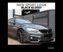 GRIGLIE Doppio Rene per BMW Serie 4 Nero Lucido - 7