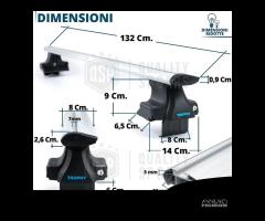 Barre Tetto Portatutto per SEAT RAPID in Alluminio - 11