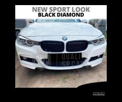 GRIGLIE per BMW Serie 3 F30 F31 Nera Diamond 3d - 7