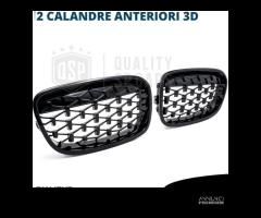 GRIGLIE per BMW Serie 1 F20 F21 11-15 Nera Diamond