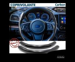 COPRIVOLANTE per SUBARU in FIBRA CARBONIO Nero