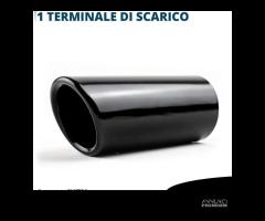 TERMINALE di Scarico per SEAT LEON 1P Inox NERO