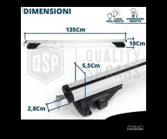 Box Tetto 400LT con BARRE per Mitsubishi Pajero - 15