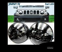 2 FARI LED 7'' Per SUZUKI JIMNY 4 Bianco Ghiaccio