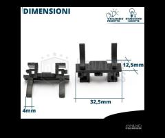 ADATTATORI PER Peugeot TRAVELLER montaggio LED H7 - 11