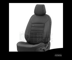 SET COPRISEDILI per VW Touareg in PELLE Nera - 7