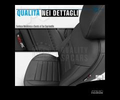 COPRISEDILI per FIAT TIPO in PELLE Nera COMPLETO - 6