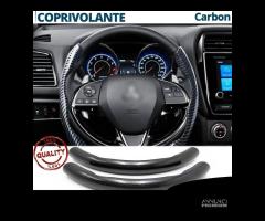 COPRIVOLANTE per MITSUBISHI Effetto FIBRA CARBONIO