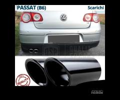 TERMINALI Scarico Sportivi per VW PASSAT B6 NERI