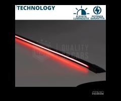 SPOILER LED Posteriore BMW Serie 6 7 Adesivo NERO - 12