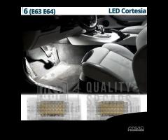 Luci LED Vano Piedi BMW Serie 6 E63 64 Luce Bianca