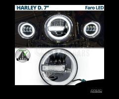 FARO LED DRL 7'' Moto HARLEY DAVIDSON Luce Bianca