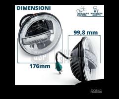 FARO LED DRL 7'' Moto HARLEY DAVIDSON Luce Bianca - 13