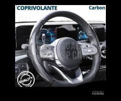 COPRIVOLANTE Auto Sportivo Effetto FIBRA CARBONIO