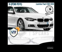 VETRI Fari Anteriori BMW Serie 3 F30 F31 Ricambio