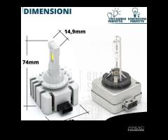 Lampadine LED D1S Conversione Xenon 6000K 12000LM