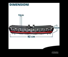 Griglia PER Vw GOLF 7 Mascherina GTI Nido D'ape - 12