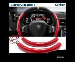 COPRIVOLANTE Rosso per LAMBORGHINI FIBRA CARBONIO