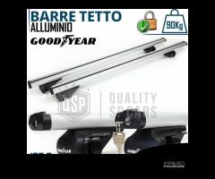 Barre Portatutto Auto in Alluminio GOODYEAR 135 CM